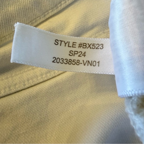 J. Crew Stovepipe Straight Raw Hem White Jeans Denim Signature Stretch 28 - Picture 15 of 15